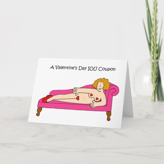 Cartes Pour Fêtes Annuelles Coupon de la Saint Valentin (Devant)