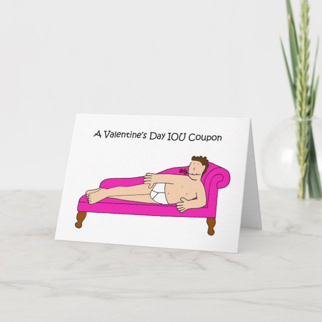 Cartes Pour Fêtes Annuelles Coupon pour la Saint Valentin (Devant)