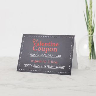 Cartes Pour Fêtes Annuelles Coupon Valentine