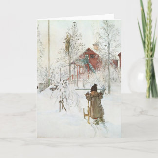 Cartes Pour Fêtes Annuelles Cour de Carl Larsson et la Chambre de lavage