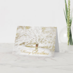 Cartes Pour Fêtes Annuelles Courbe sur l'arbre à neige