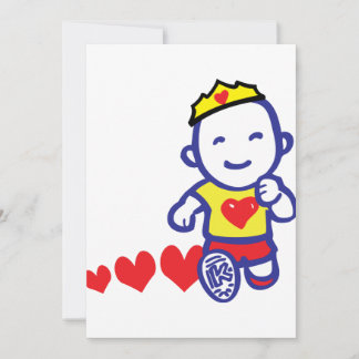 Cartes Pour Fêtes Annuelles Coureur au coeur
