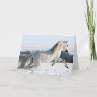 Cartes Pour Fêtes Annuelles Coureur de neige