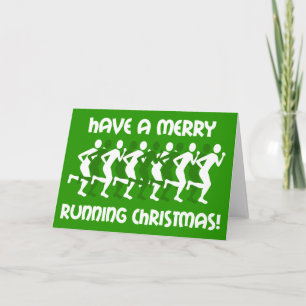 Cartes Pour Fêtes Annuelles coureurs Noël