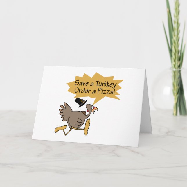 Cartes Pour Fêtes Annuelles Courez la chemise partie de thanksgiving de la (Devant)