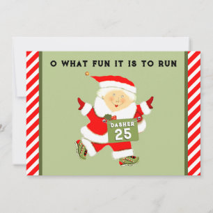 Cartes Pour Fêtes Annuelles Courir Noël à thème