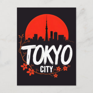 Cartes Pour Fêtes Annuelles Couronne de néon de Tokyo : Tokyo Tower au cœur 20