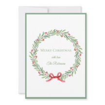 Couronne de Noël en écriture élégante Joyeux Noël
