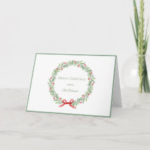 Couronne de Noël Joyeux Noël écriture élégante