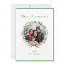 Couronne de photos de famille Elegant Script Joyeu