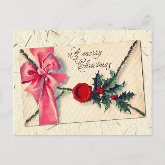 Cartes Pour Fêtes Annuelles Courrier de Noël ! (Devant)