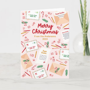 Cartes Pour Fêtes Annuelles Courrier et lettres de vacances à Père Noël - Joye