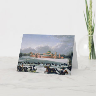 Cartes Pour Fêtes Annuelles Course de traîneau au parc Petrovsky à Moscou