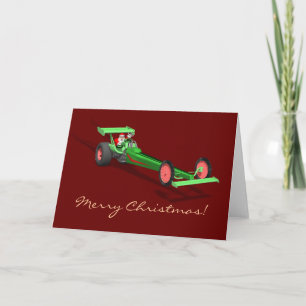 Cartes Pour Fêtes Annuelles Course du Père Noël Drag