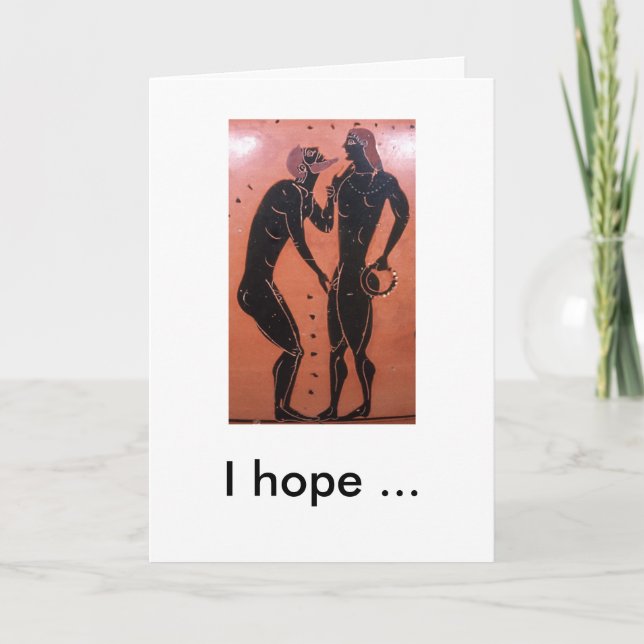 Cartes Pour Fêtes Annuelles Courtoisie Pederastic, j'espère ... (Devant)