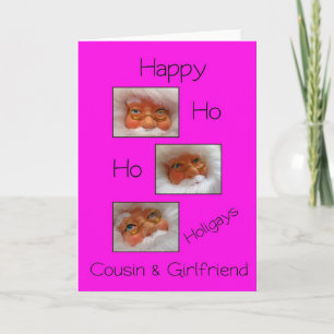 Cartes Pour Fêtes Annuelles cousin et petite amie heureux ho ho holigays gay x