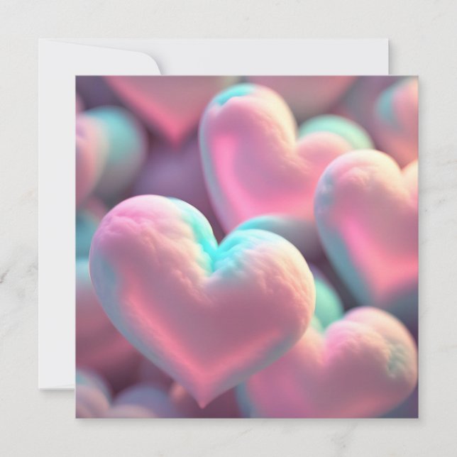 Cartes Pour Fêtes Annuelles Coussin d'amour (Devant)