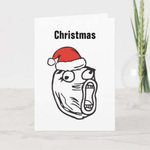 Cartes Pour Fêtes Annuelles Coutume de Memes Troll Le Me Troll de Noël