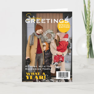 Cartes Pour Fêtes Annuelles Couverture de magazine Noël Personnalisé