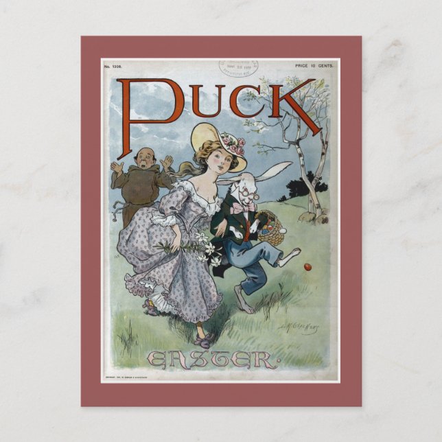 Cartes Pour Fêtes Annuelles Couverture de Pâques de magazine de galet (Devant)