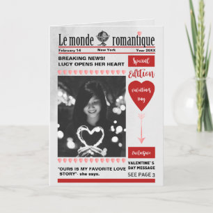 Cartes Pour Fêtes Annuelles Couverture du journal de la Saint Valentin