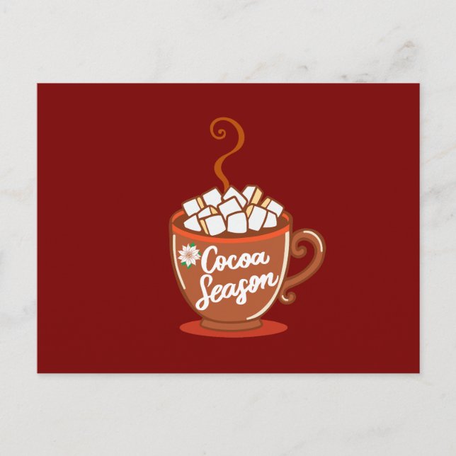 Cartes Pour Fêtes Annuelles Cozy up with this sweet Cocoa Season design  (Devant)