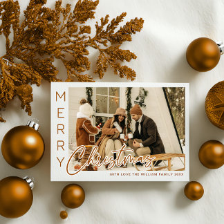 Cartes Pour Fêtes Annuelles Cozy Winter Family 4-Photo Christmas Cards |