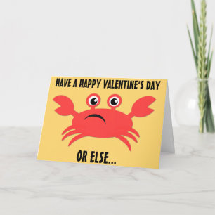 Cartes Pour Fêtes Annuelles Crabby Valentine