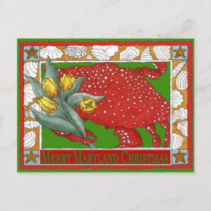 Cartes Pour Fêtes Annuelles Crabe de Noël du Maryland