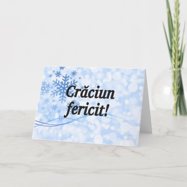 Cartes Pour Fêtes Annuelles Crăciun fericit ! Joyeux Noël dans le FB roumain (Devant)