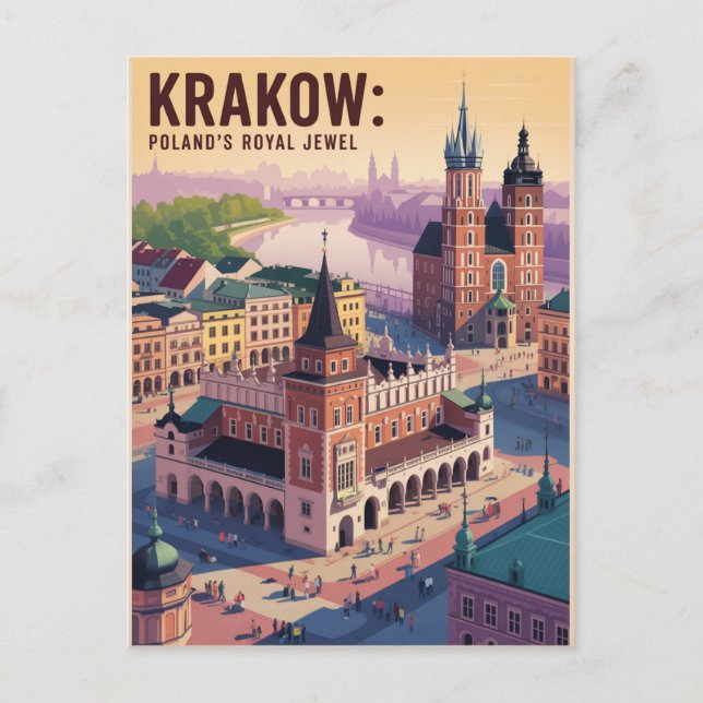 Cartes Pour Fêtes Annuelles Cracovie Pologne (Devant)