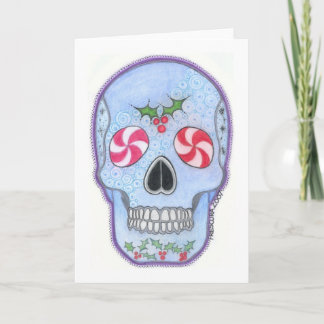 Cartes Pour Fêtes Annuelles Crâne de Noël