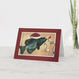 Cartes Pour Fêtes Annuelles Crappie Holidays