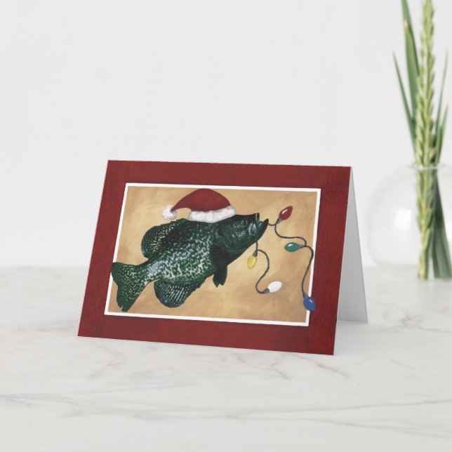 Cartes Pour Fêtes Annuelles Crappie Holidays (Devant)