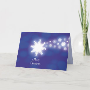 Cartes Pour Fêtes Annuelles Créative Bleu Composé Flacons de neige Comet Graph