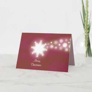 Cartes Pour Fêtes Annuelles Créative Rouge Composée Flacons de neige Composé C
