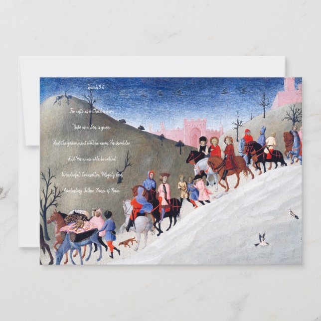 Cartes Pour Fêtes Annuelles Crèche de Noël chrétienne (Devant)