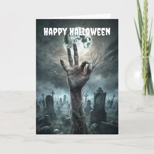 Cartes Pour Fêtes Annuelles Creepy Hand (Devant)