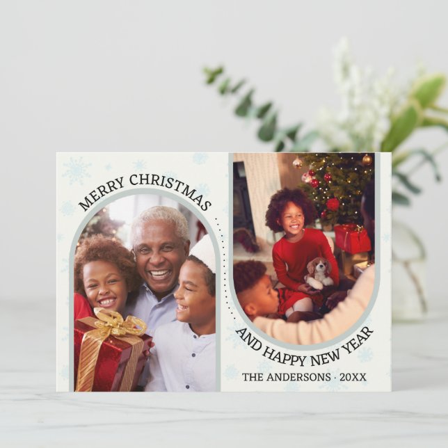 Cartes Pour Fêtes Annuelles Créer une image d'arc personnalisée Noël (Debout devant)