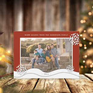 Cartes Pour Fêtes Annuelles Créer vos propres flocs de neige de Noël Photo fam