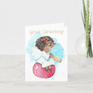 Cartes Pour Fêtes Annuelles Créez votre propre Ange Trumpet Bauble Noël