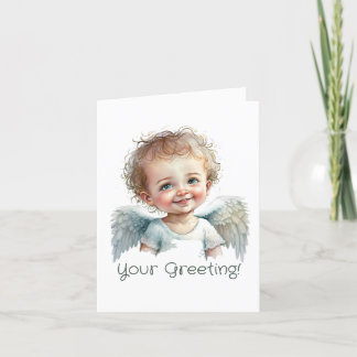 Cartes Pour Fêtes Annuelles Créez votre propre bébé précieux Ange de Noël