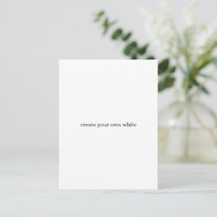 Cartes Pour Fêtes Annuelles créez votre propre blanc