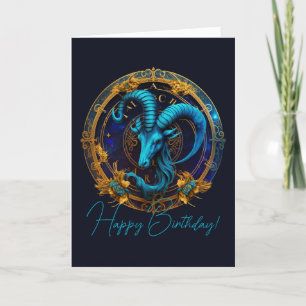 Cartes Pour Fêtes Annuelles Créez votre propre cépricorne céleste Zodiac