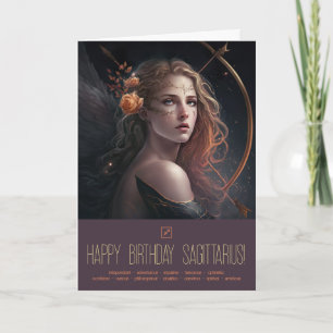 Cartes Pour Fêtes Annuelles Créez Votre Propre Déesse du Zodiaque Sagittaire