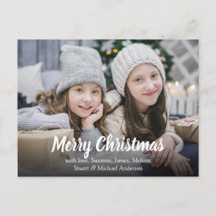 Cartes Pour Fêtes Annuelles Créez votre propre Noël de photo de famille Joyeux