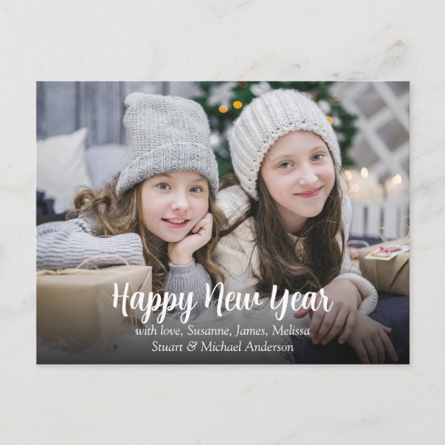 Cartes Pour Fêtes Annuelles Créez votre propre photo de famille Bonne année (Devant)