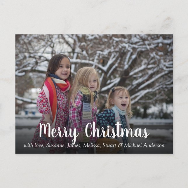 Cartes Pour Fêtes Annuelles Créez votre propre photo de famille Joyeux Noël (Devant)