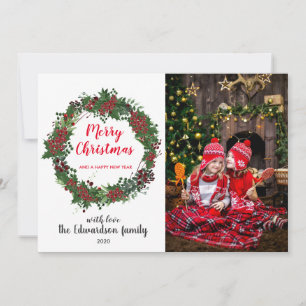 Cartes Pour Fêtes Annuelles Créez votre propre photo de famille Joyeux Noël sa