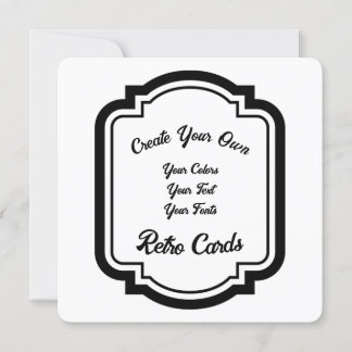 Cartes Pour Fêtes Annuelles Créez votre propre plan de style rétro noir